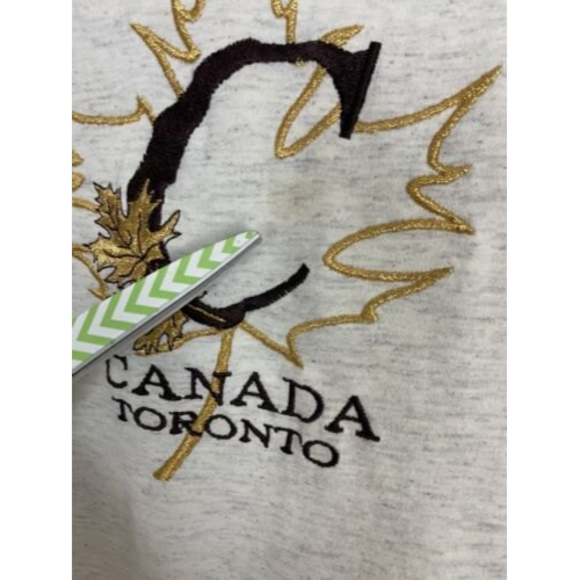 Vintage Canada Womens Shirt Size Small Ivory Toronto Single Stitch City Scape - Picture 6 of 10